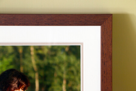 Mahogany Frame Close-up